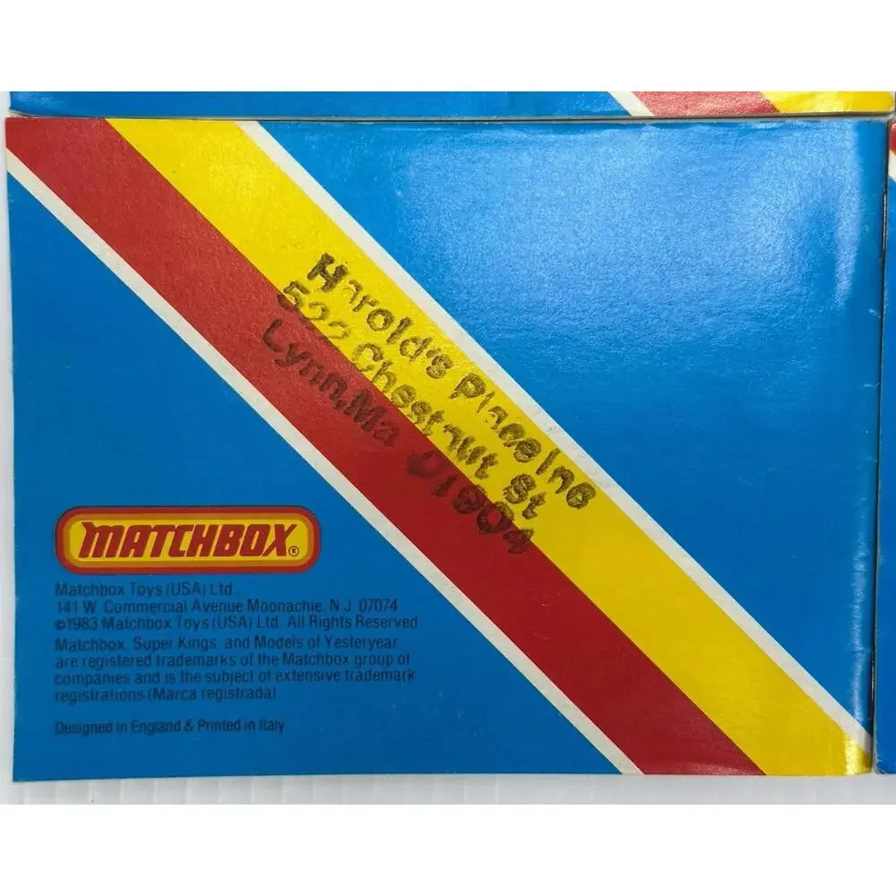 1983 Matchbox Catalog Stamped Harolds Place Inc 2 Different Designs 3 Of Each‎